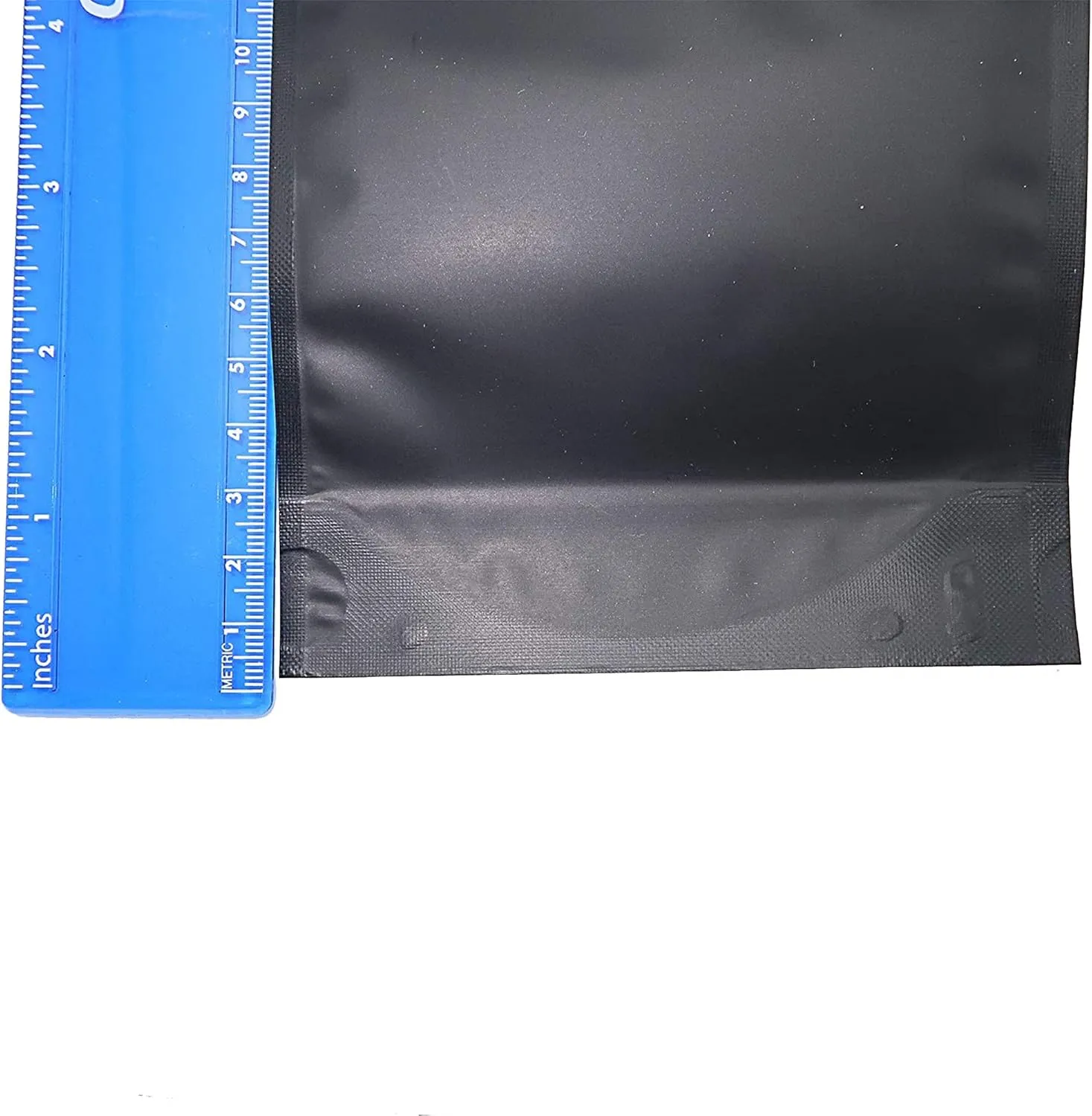 QQ Studio 100PCS Matte Double-Sided Colored Stand-Up Resealable QuickQlick™ Bags (14x20cm (5.5x7.9"), Black)