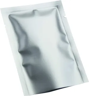 QQ Studio 200 PCS Metallic Mylar Foil Open Top Sealable Bags (6x9cm (2.3x3.5"), Silver)