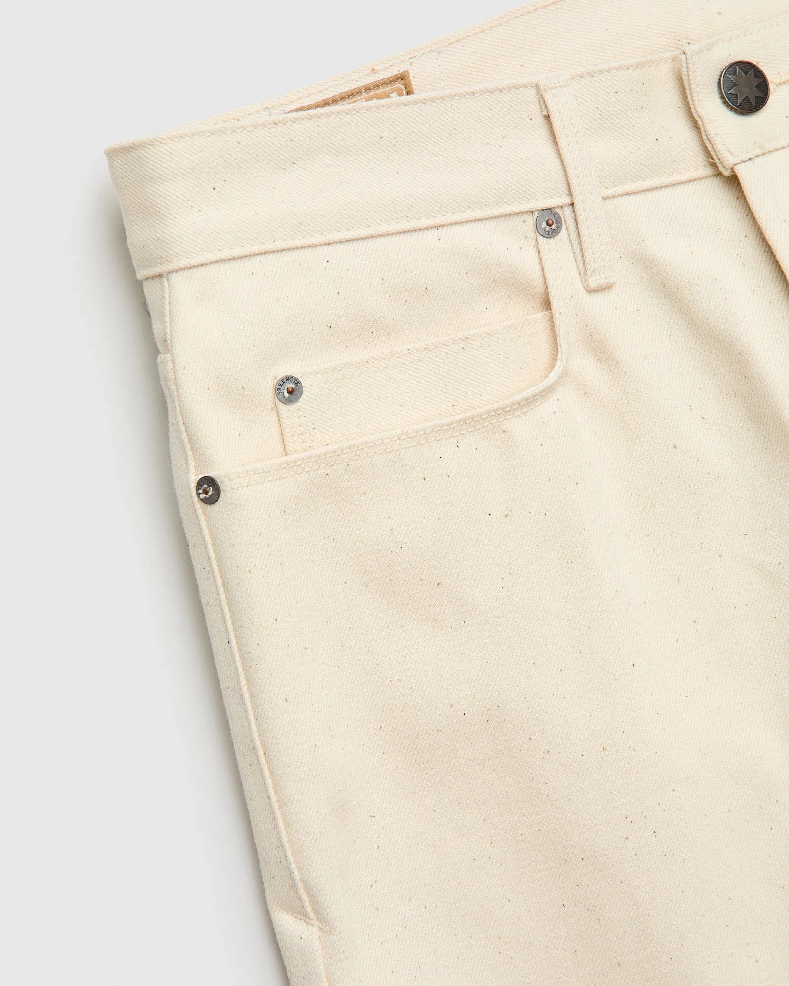 "Portola" 14oz Ecru Selvedge Denim - Tapered Fit