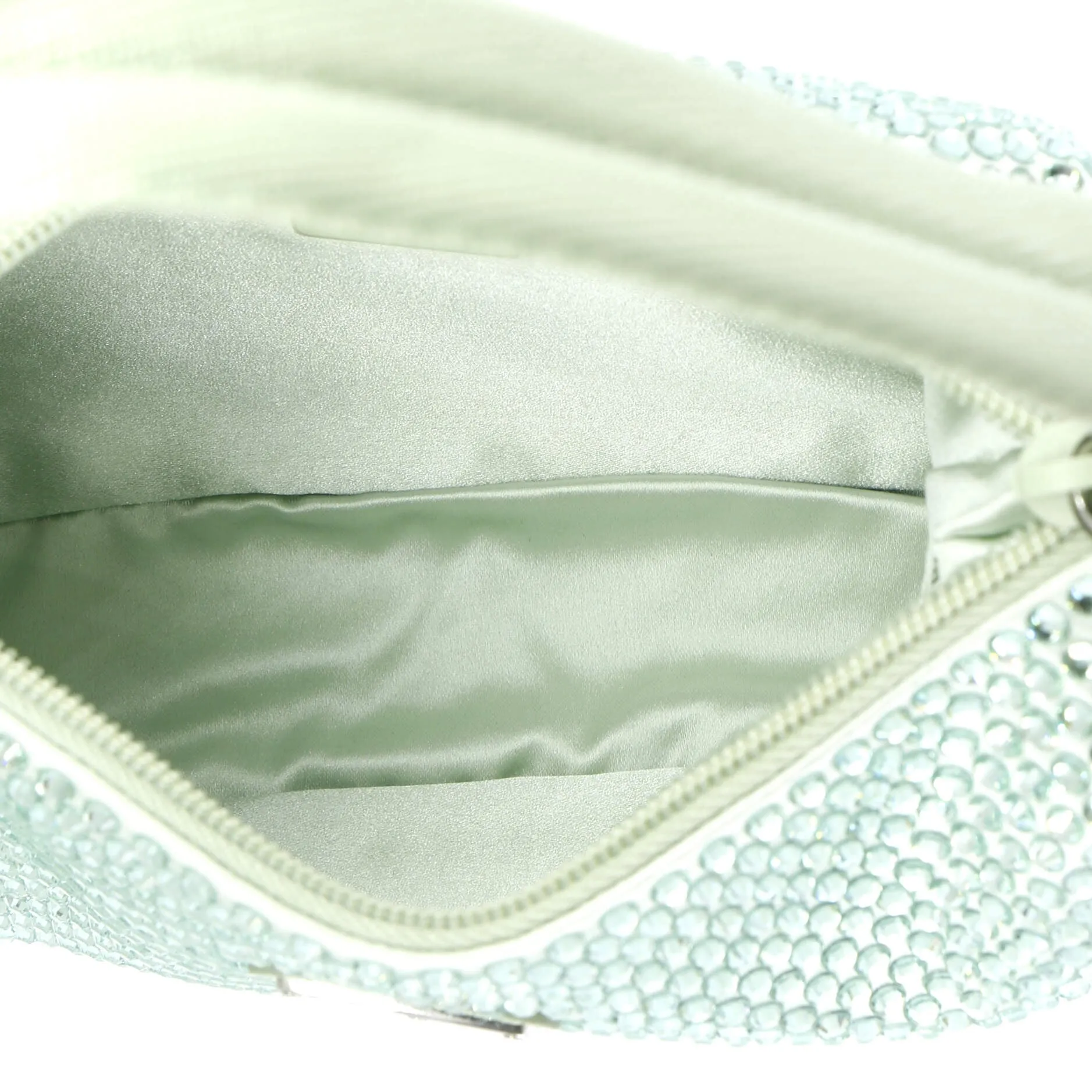 Re-Edition 2000 Hobo Crystal Embellished Satin Mini