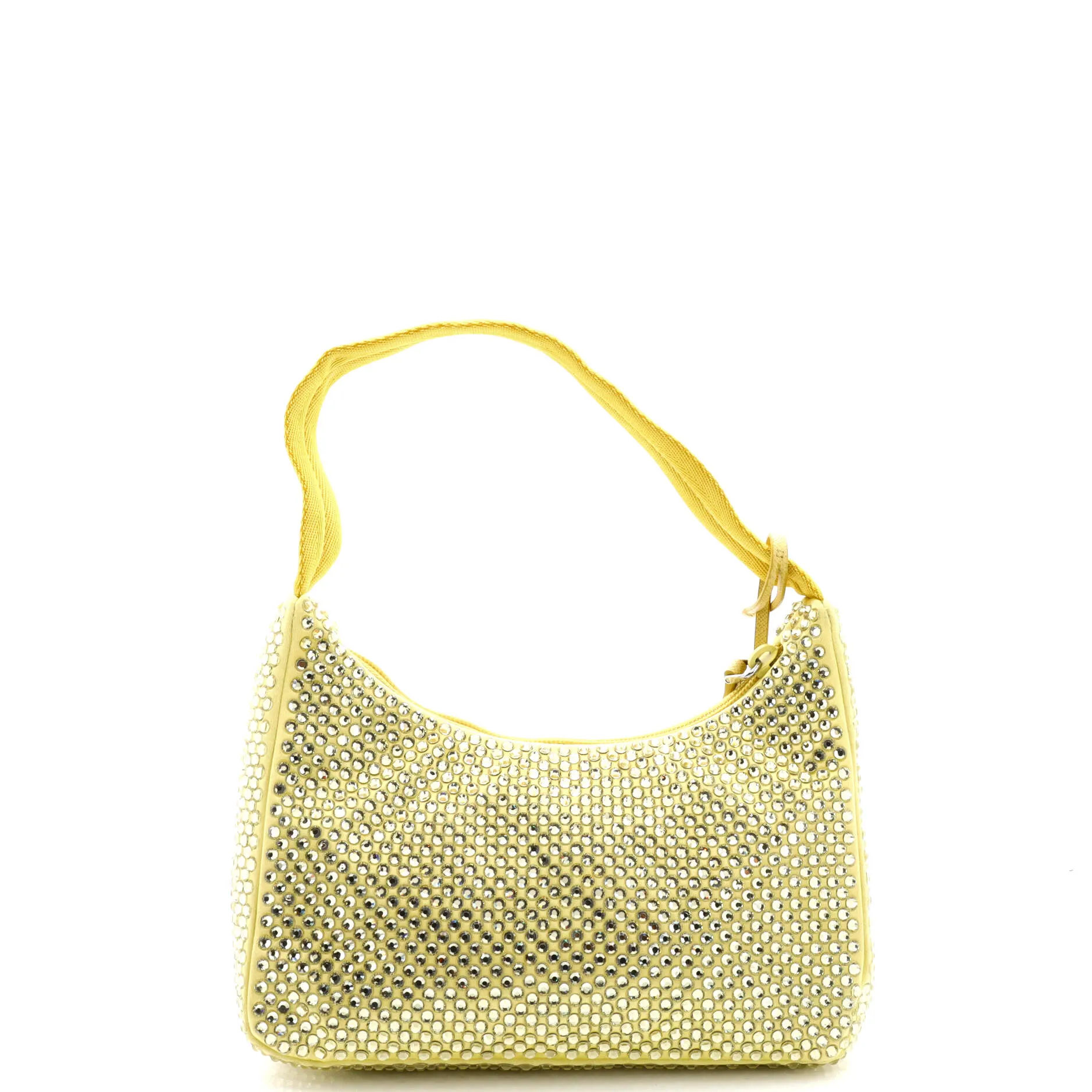 Re-Edition 2000 Hobo Crystal Embellished Satin Mini