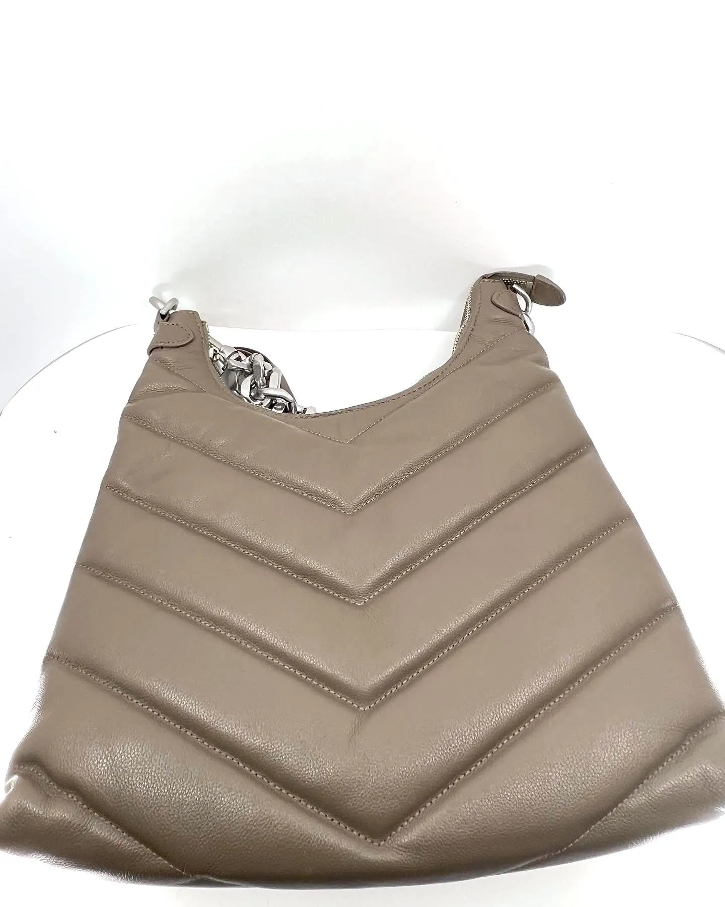 REBECCA MINKOFF EDIE MAXI LEATHER HOBO BAG