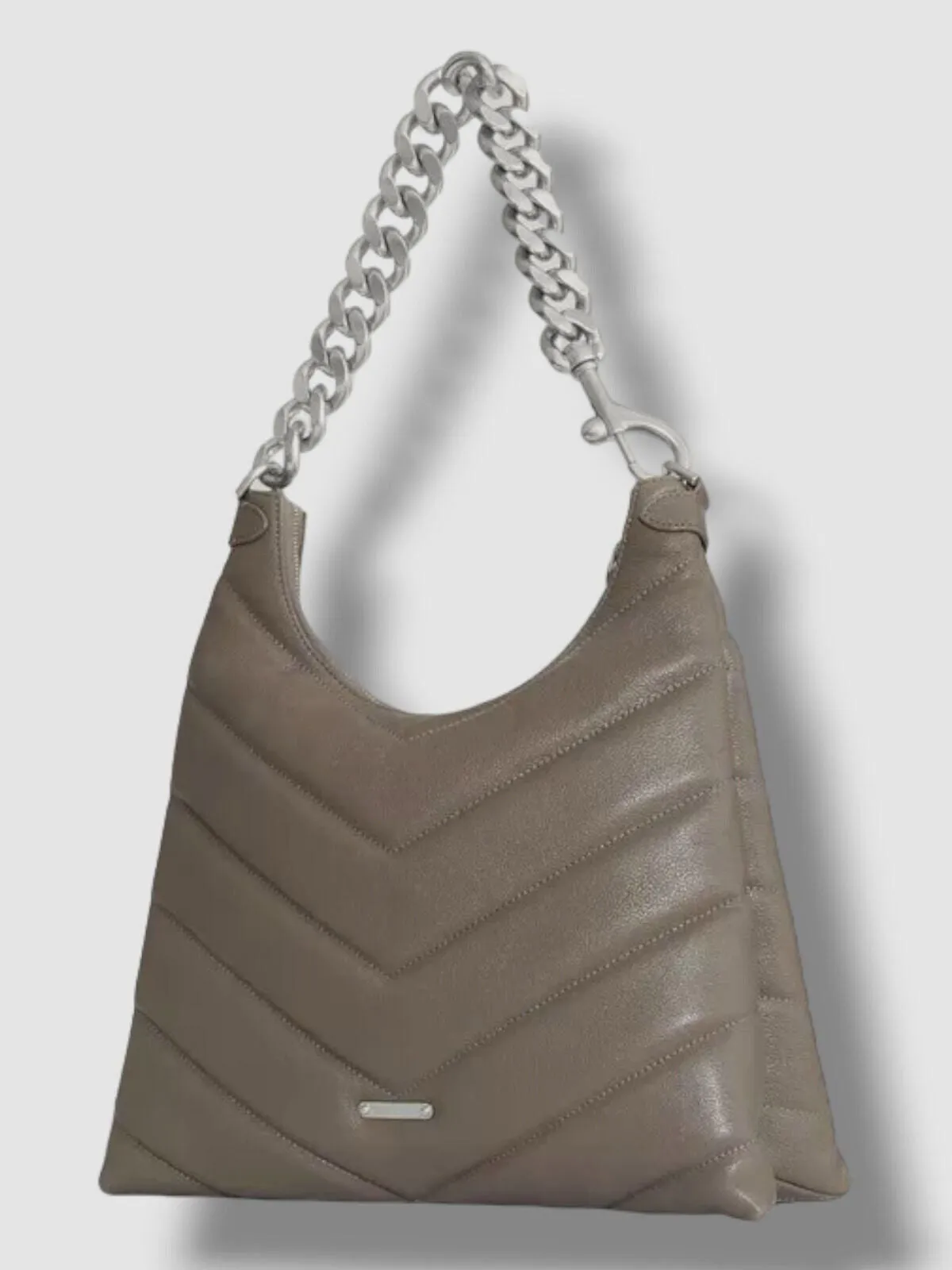 REBECCA MINKOFF EDIE MAXI LEATHER HOBO BAG