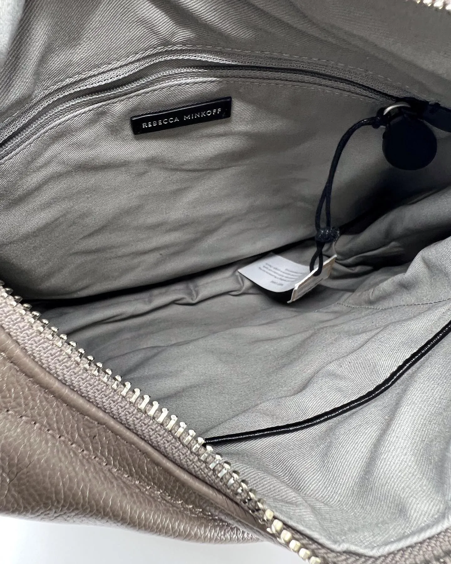 REBECCA MINKOFF EDIE MAXI LEATHER HOBO BAG