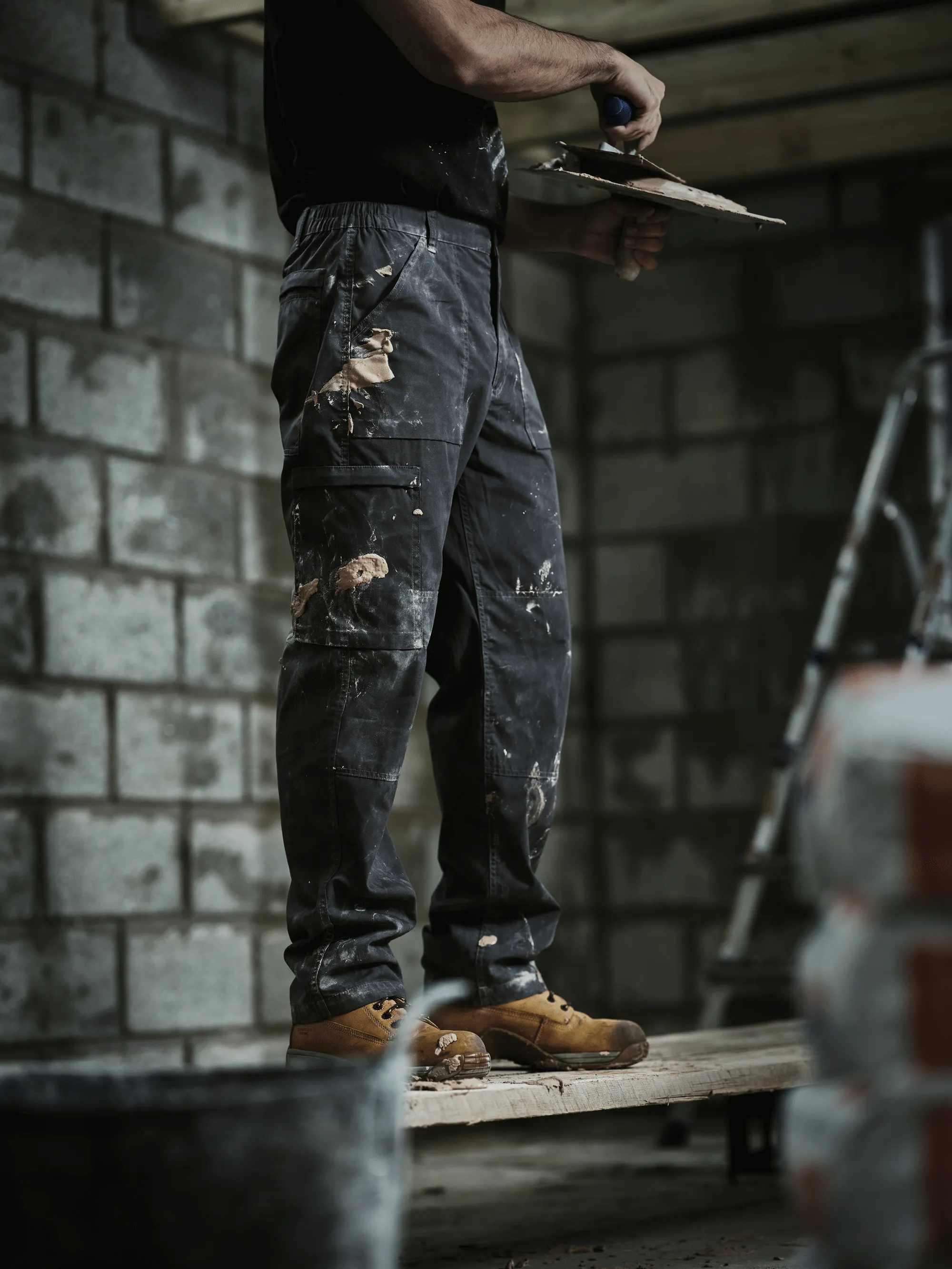Regatta TRJ330 Water-Repellent Multi-Pocket Action Trousers Dark Grey