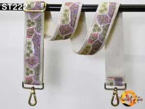 Replacement Strap Purse Strap Crossbody Adjustable Strap for Purses Embroidered Boho Bags Strap Boho Guitar Strap Handbag Strap gift for her