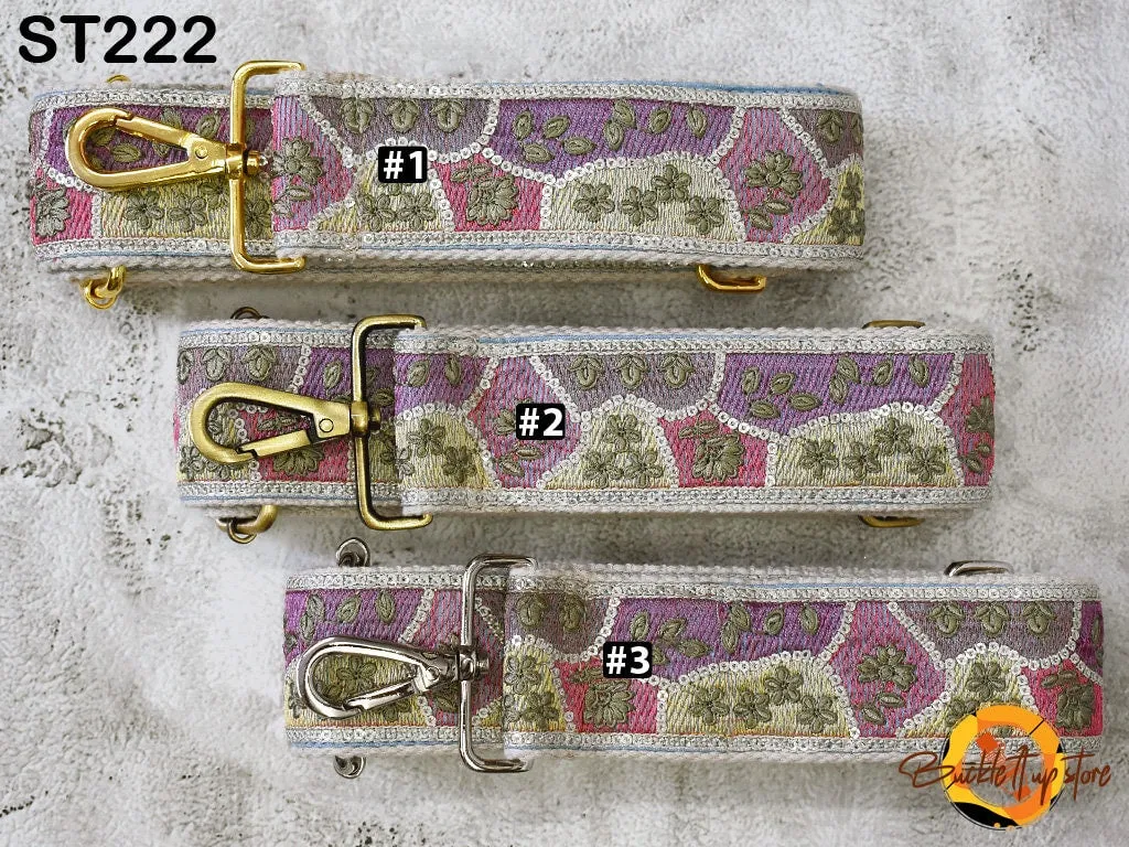 Replacement Strap Purse Strap Crossbody Adjustable Strap for Purses Embroidered Boho Bags Strap Boho Guitar Strap Handbag Strap gift for her
