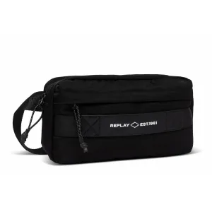 Replay Men's Waist Bag in Nylon with Crinkle Effect