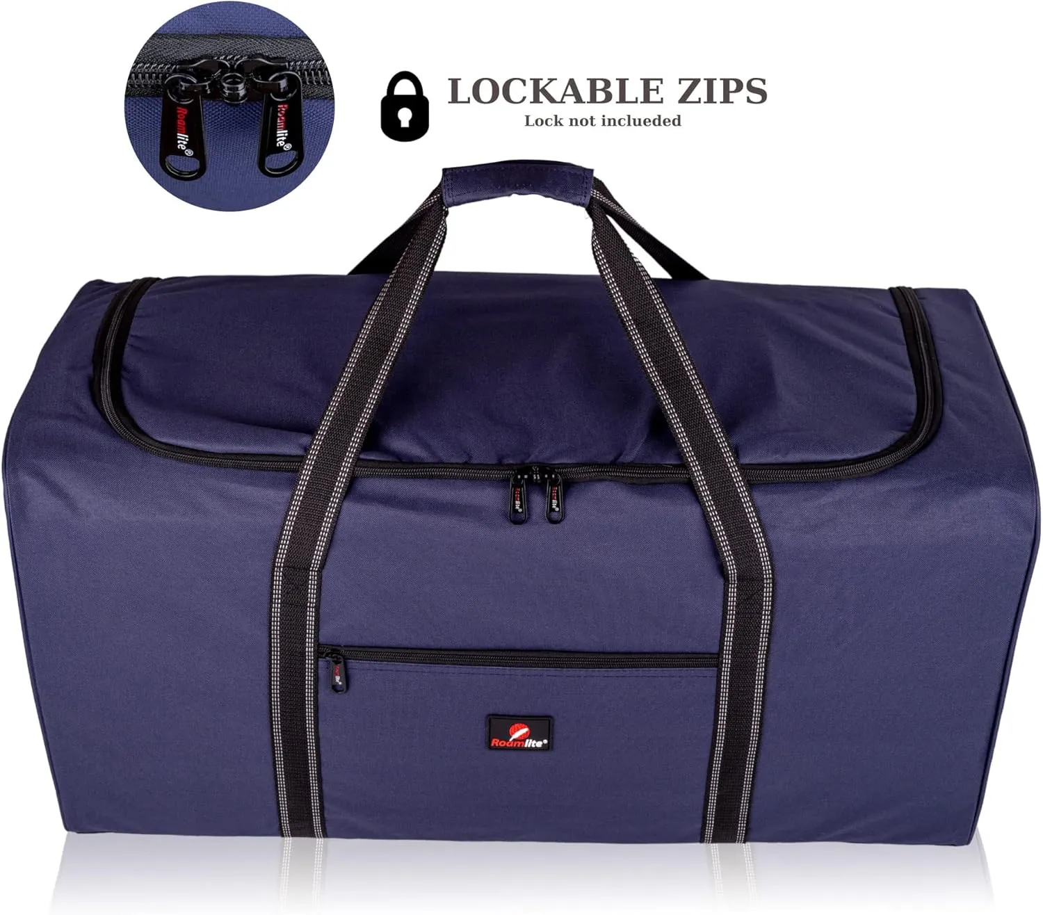 Roamlite Extra Large Size 2-X-L Duffel Bag - Very Big Holdall, Cargo Travel Luggage - 100 Litre 30 Inch, L76 cm xW34cm xH37cm - Navy Blue RL30N