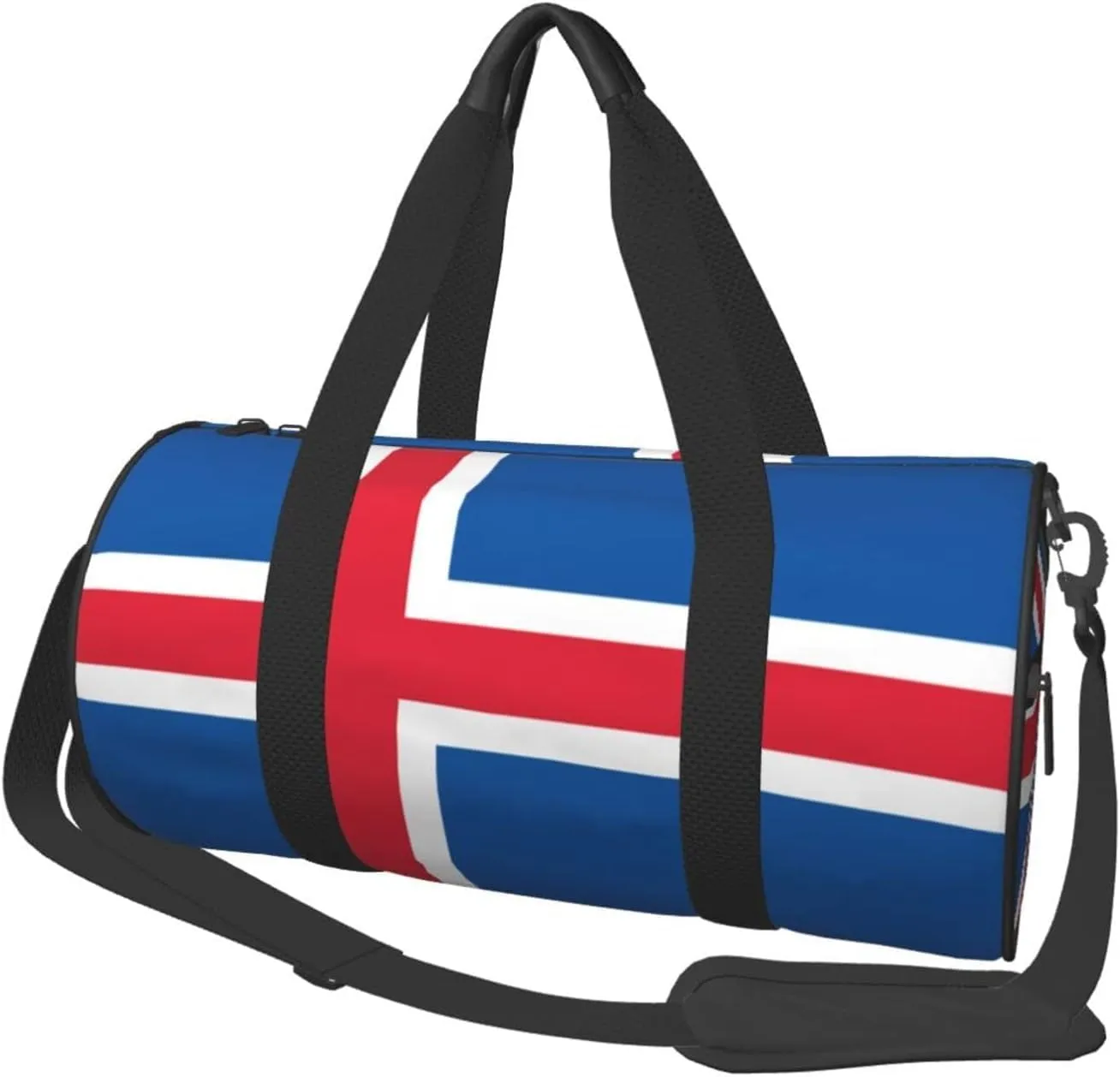 Round Duffle Bag Iceland Flag Unisex Travel Bag Duffle Bag