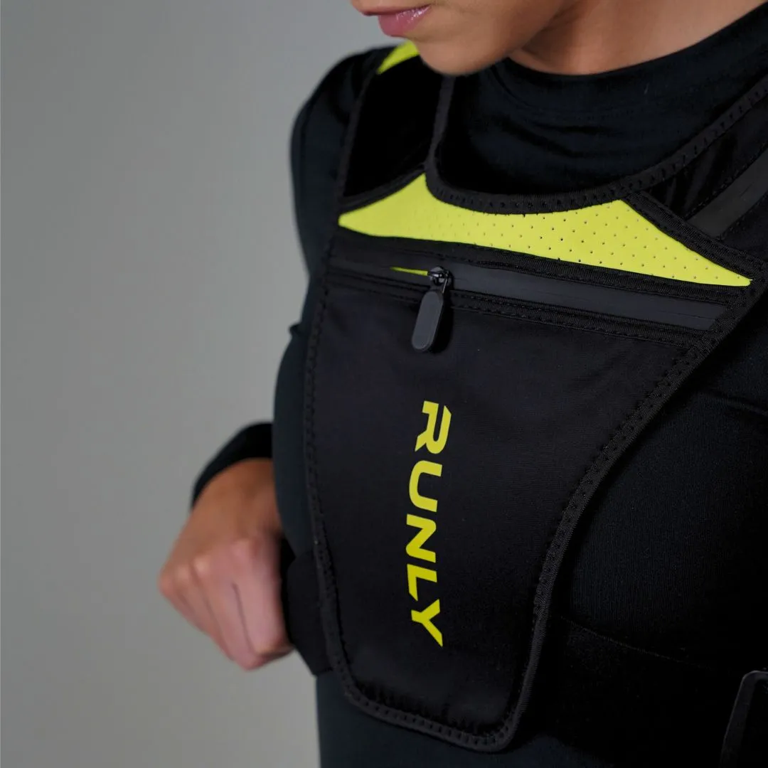 RUNNING VEST | RUNLY ORIGINAL - BLACK/NEON