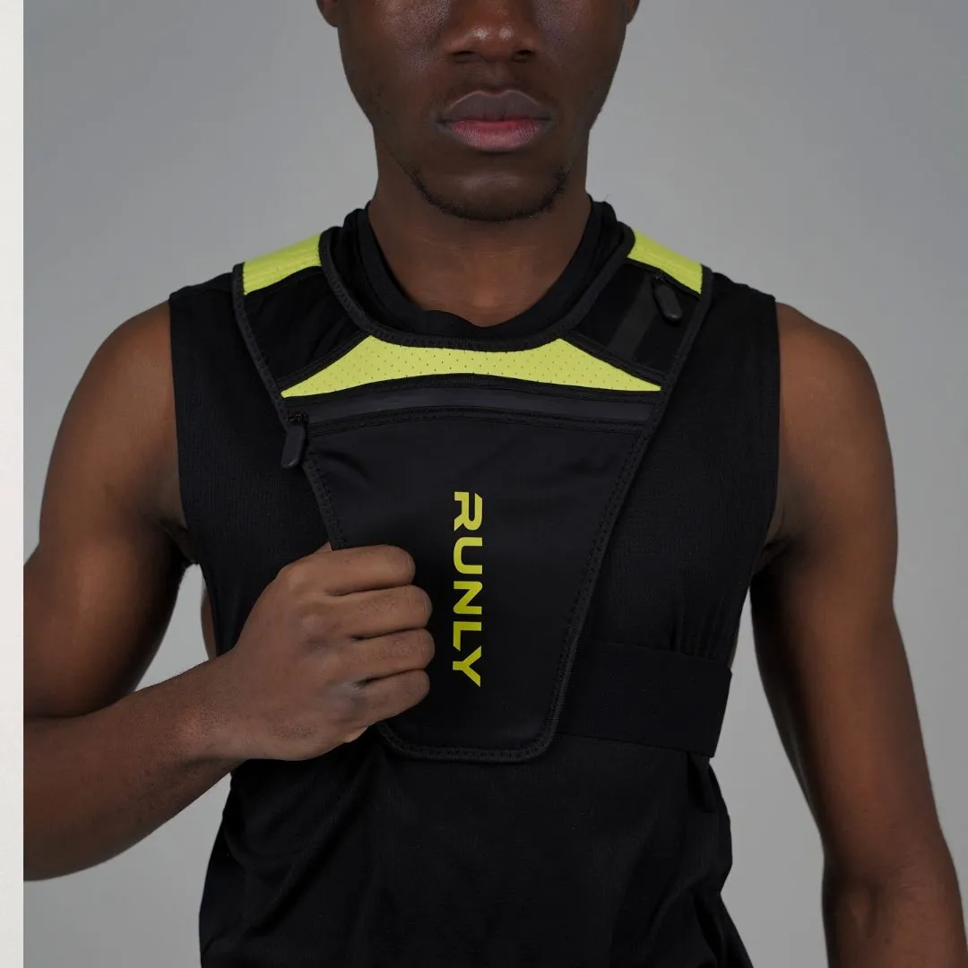 RUNNING VEST | RUNLY ORIGINAL - BLACK/NEON
