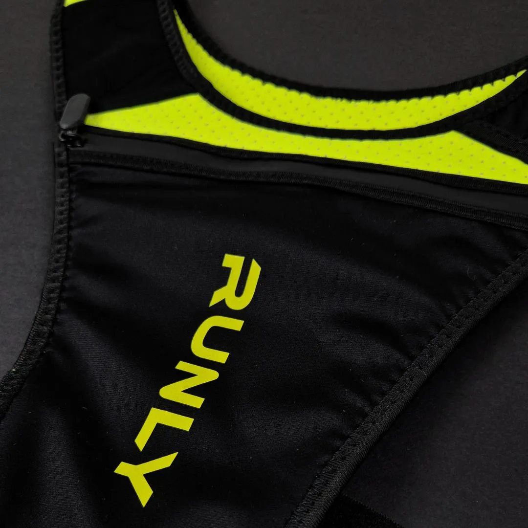 RUNNING VEST | RUNLY ORIGINAL - BLACK/NEON