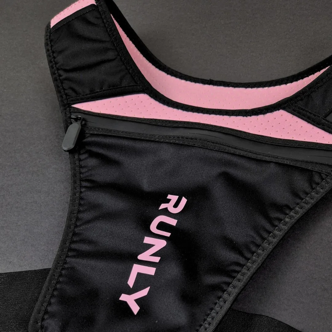 RUNNING VEST | RUNLY ORIGINAL - PINK/BLACK