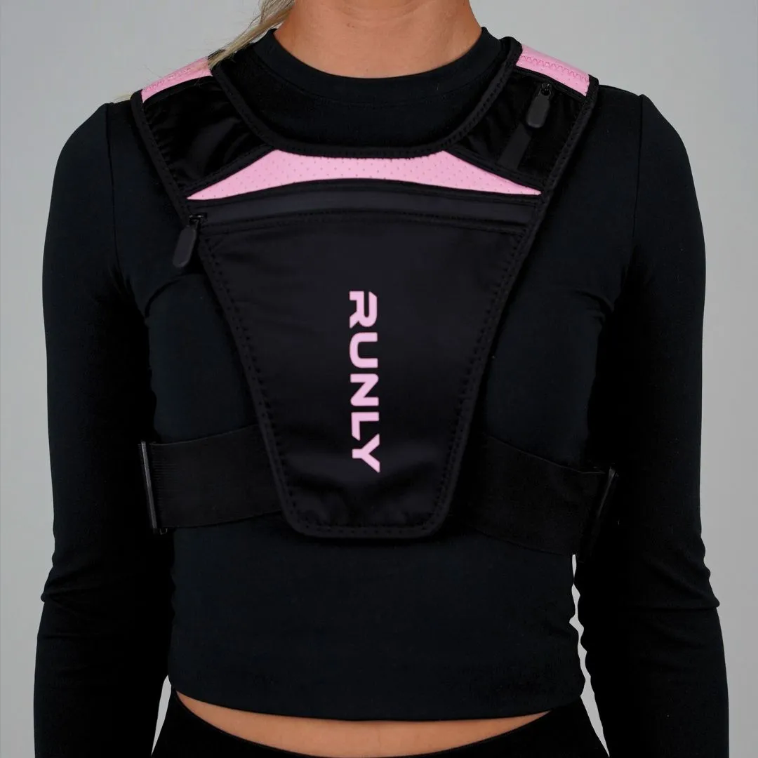 RUNNING VEST | RUNLY ORIGINAL - PINK/BLACK