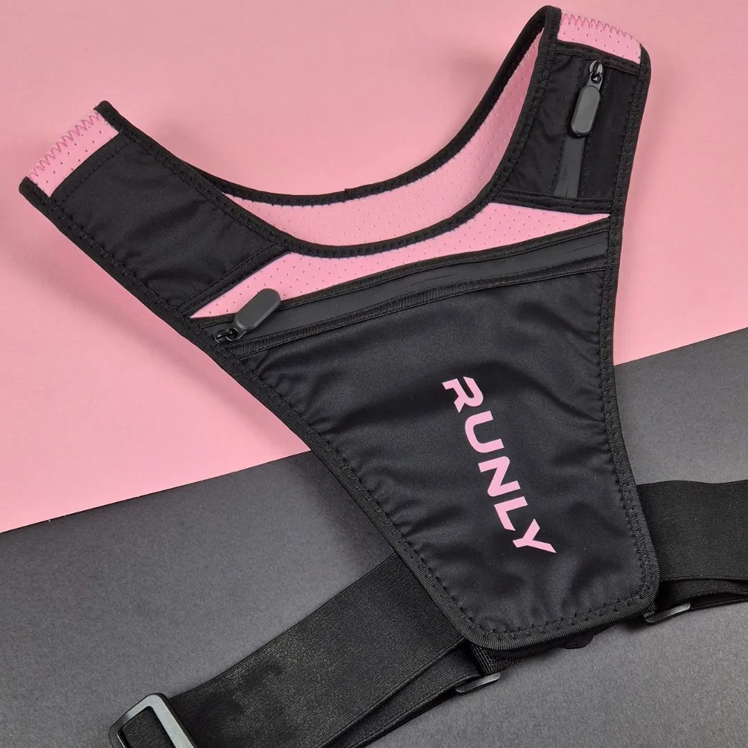 RUNNING VEST | RUNLY ORIGINAL - PINK/BLACK
