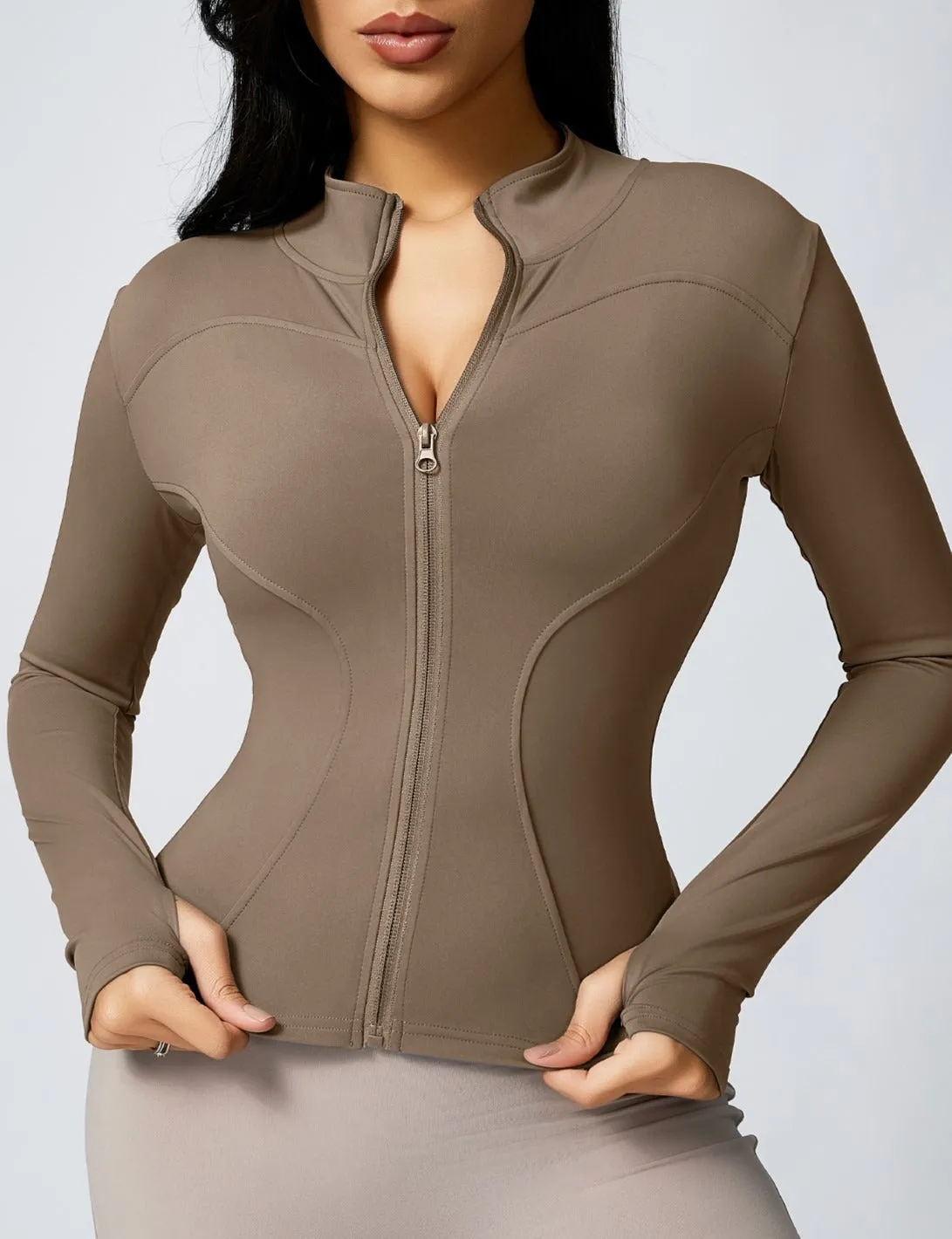 Savannah Zip Longsleeve Top