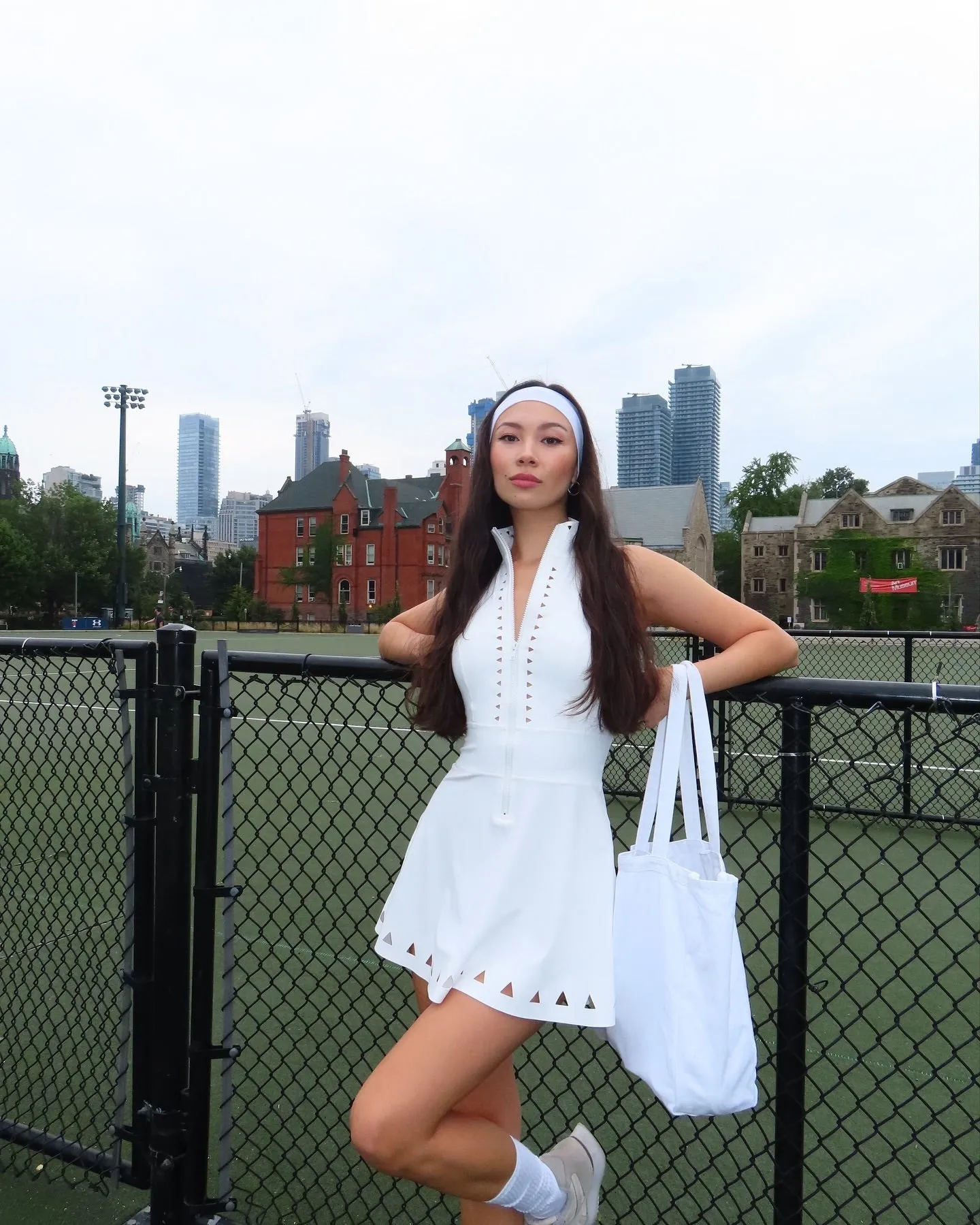 Scallop Zip Skort Dress