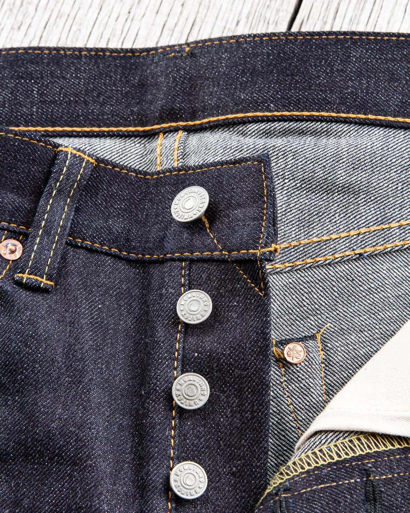 Second Hand Momotaro 0605-12 Natural Tapered 12oz Zimbabwe Cotton Denim
