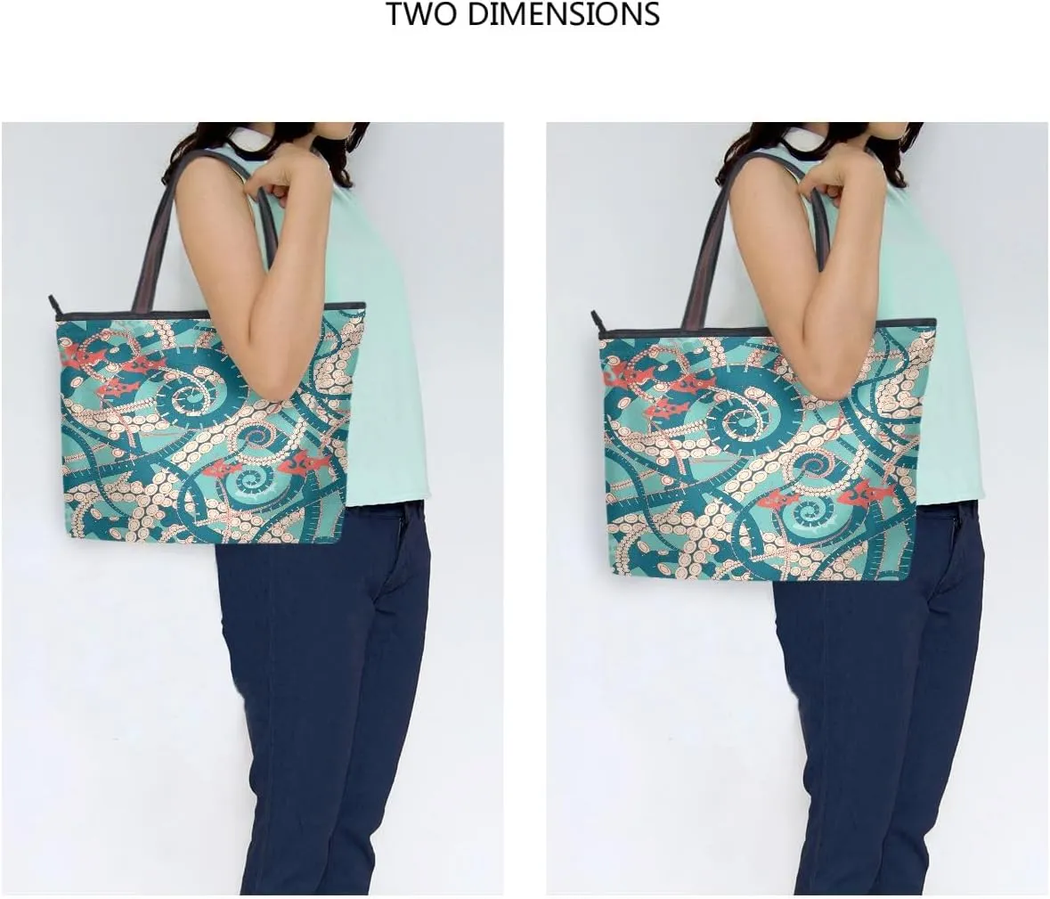 senya Twisting Tentacles Octopus Shoulder Bags Large Handle Ladies Handbag