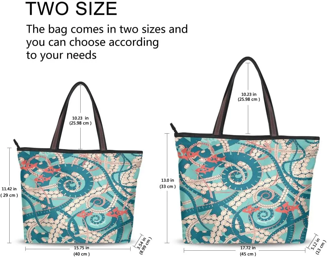 senya Twisting Tentacles Octopus Shoulder Bags Large Handle Ladies Handbag