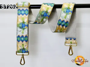 Shoulder Crossbody Straps Adjustable Strap Tote Messenger Bags Strap for Purses Embroidered Boho Guitar Strap Handbag Strap Gift for Wife