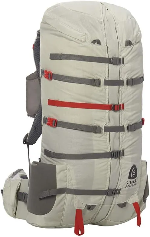 Sierra Designs Flex Capacitor Backpack, Adjustable 25-40L Volume Ultralight Backpacking Pack with Y-Flex Suspension System, Birch