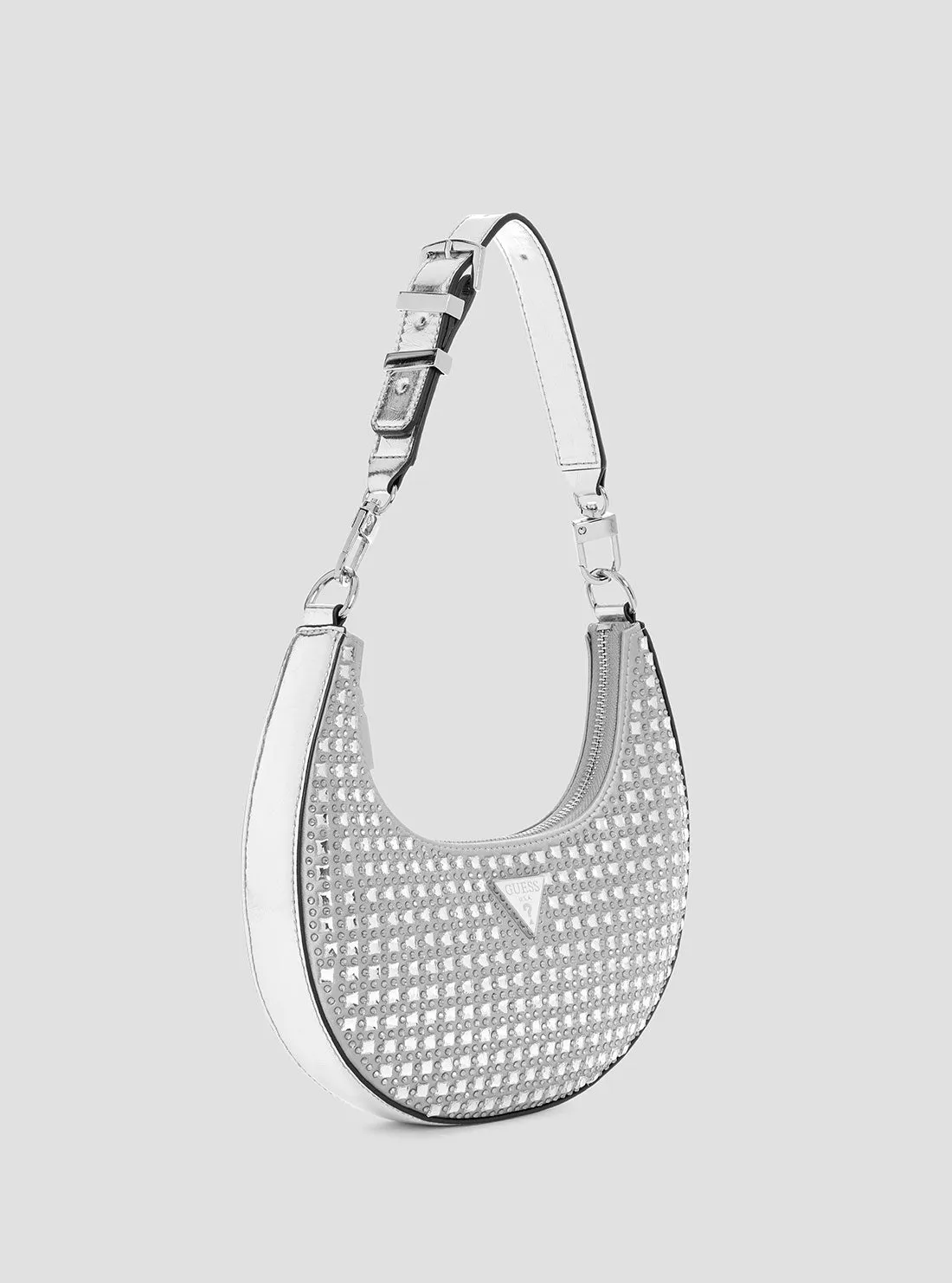Silver Lua Small Hobo Bag