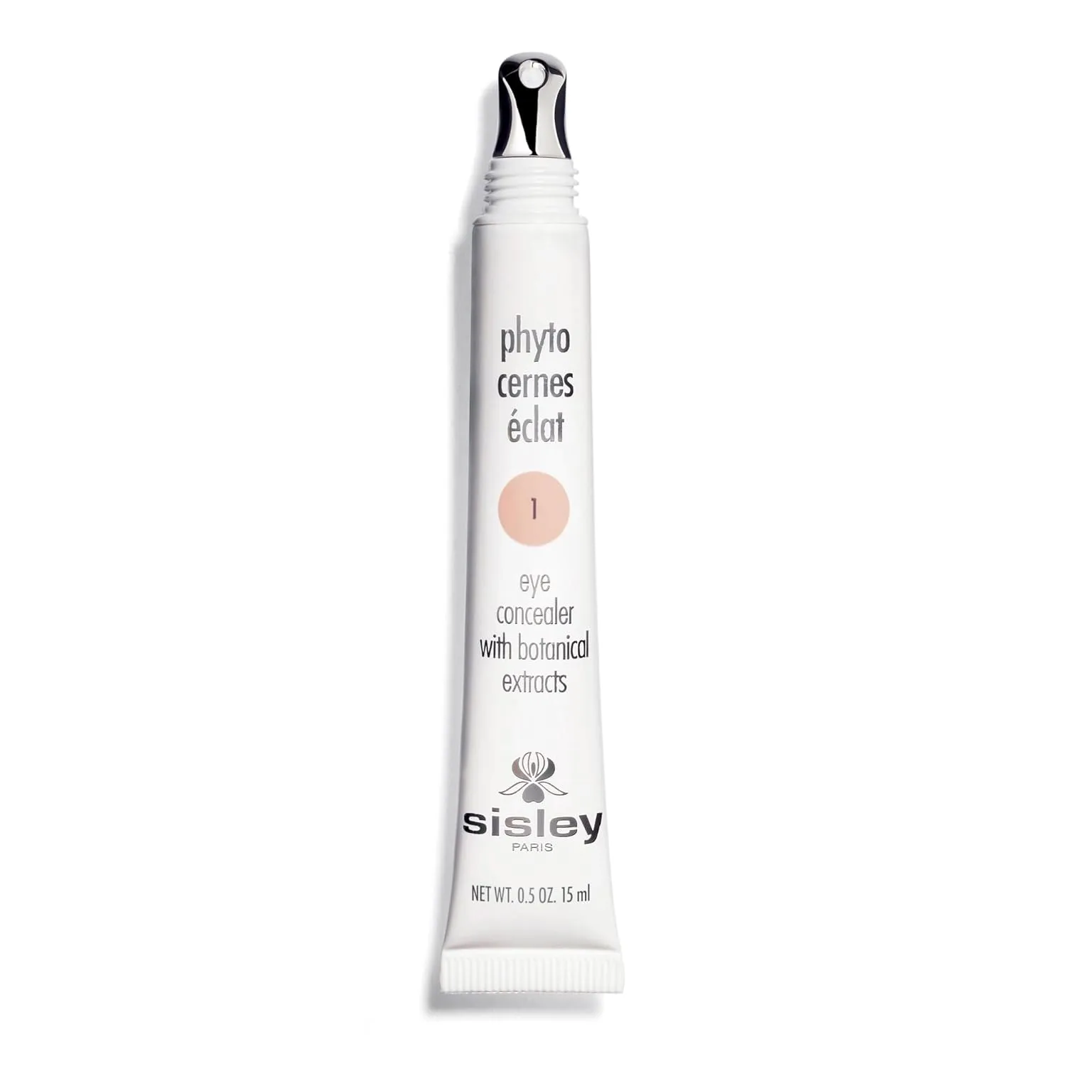 Sisley Paris Phyto-Cernes Eclat, No. 1-15 mL - Eye Concealer - Tinted Anti-Dark Circles Product - Instantly Masks Dark Circles & Targets Puffiness - Natural, Long-Wear Finish - Includes Brush