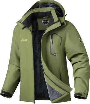 Ski Jacket for Men Waterproof Warm Winter Snow Coat for Hiking