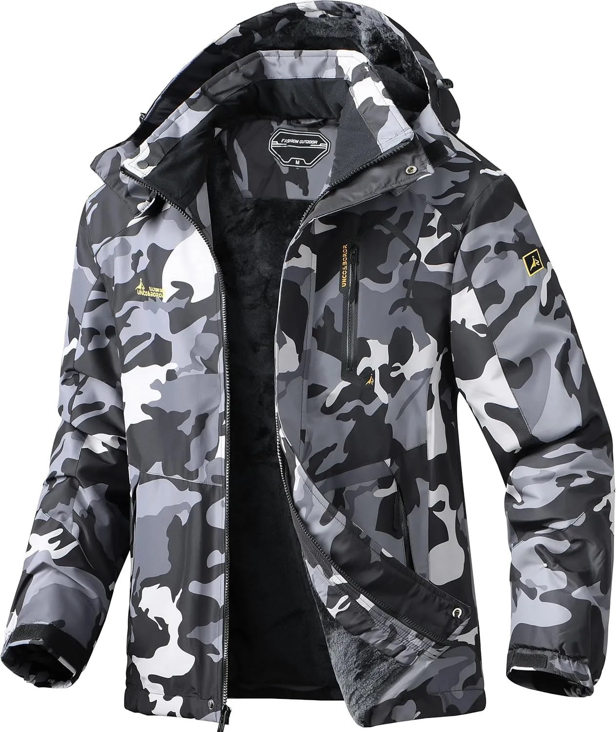 Ski Jacket for Men Waterproof Warm Winter Snow Coat for Hiking