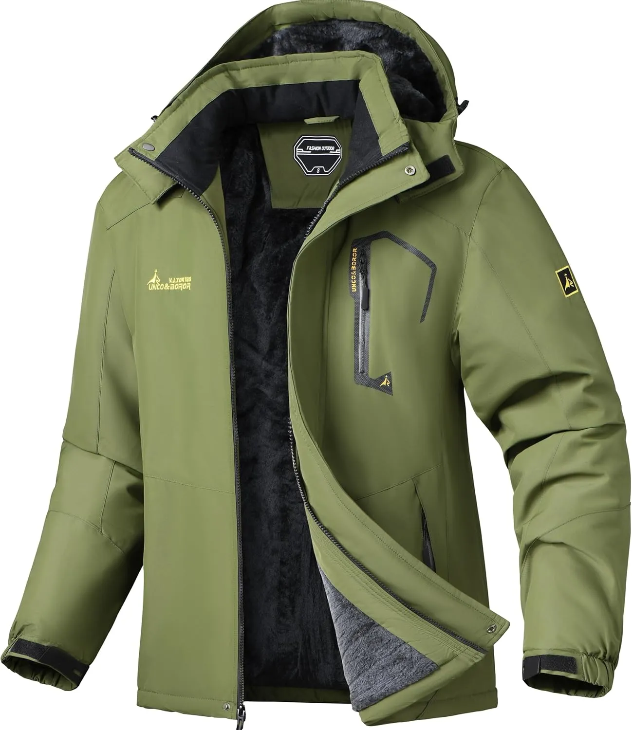 Ski Jacket for Men Waterproof Warm Winter Snow Coat for Hiking