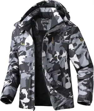 Ski Jacket for Men Waterproof Warm Winter Snow Coat for Hiking
