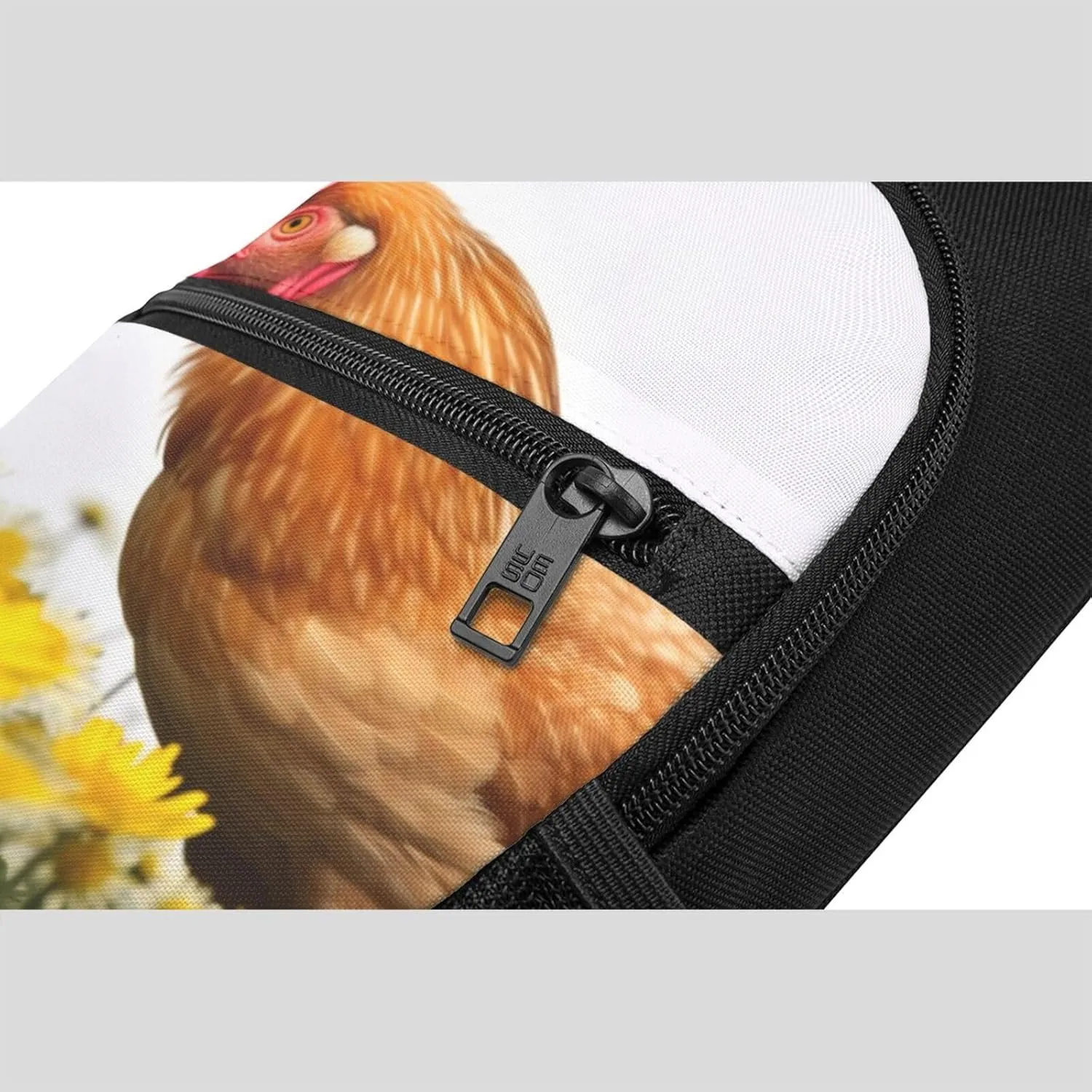 Sling Bag Backpack for Men Women Crossbody hen and flower Chest Bag Crossbody Bag for Travel Sport Running