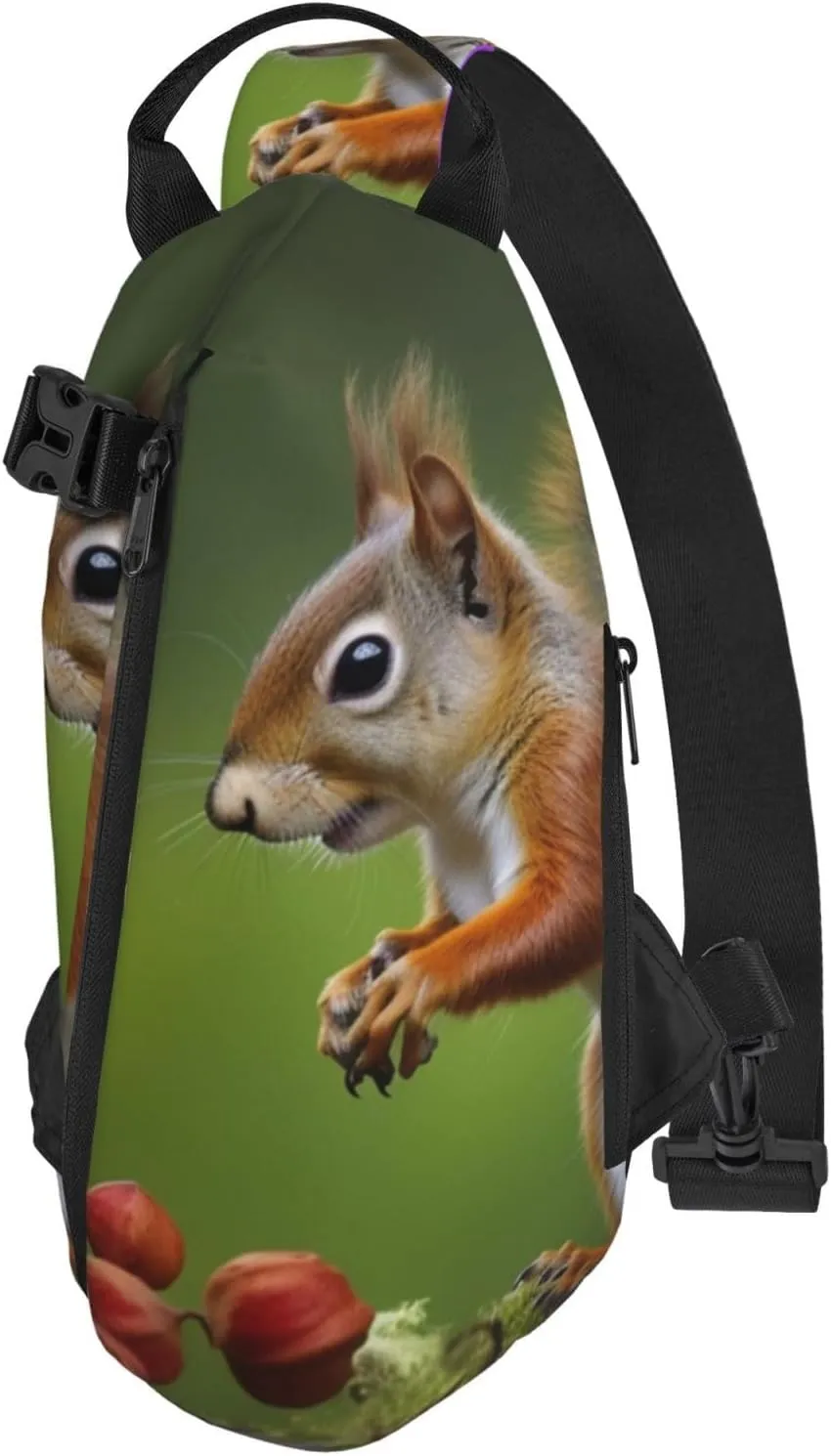 Sling Bag Crossbody Backpack for Men Women squirrel Chest Bag Crossbody Bag for Travel Sport Running
