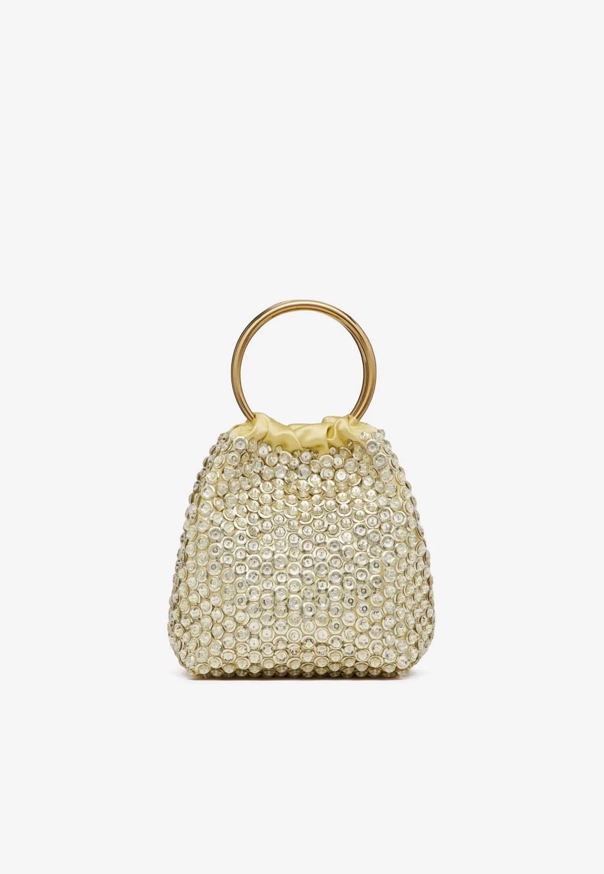 Small Carry Secrets Embellished Bucket Bag