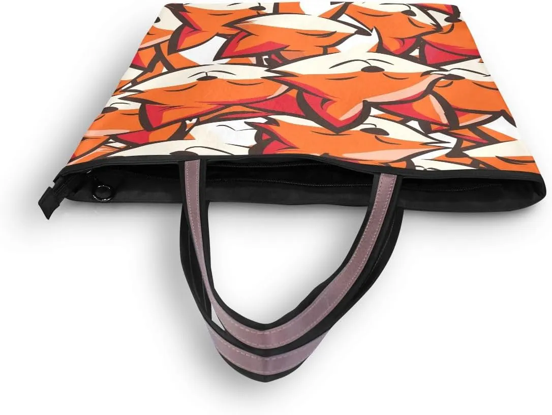 Smile Fox Shoulder Bags Large Handle Ladies Handbag