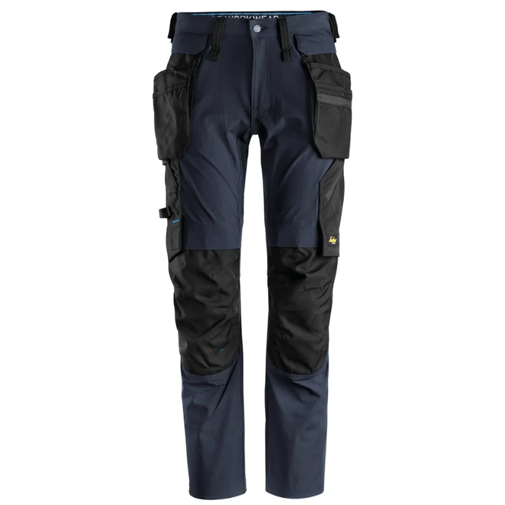 Snickers 6208 LiteWork, Detachable Holster Pocket Kneepad Work Trousers Navy Blue