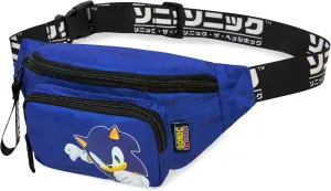 SONIC THE HEDGEHOG Boys Fanny Pack with Adjustable Strap - Gamer Gifts