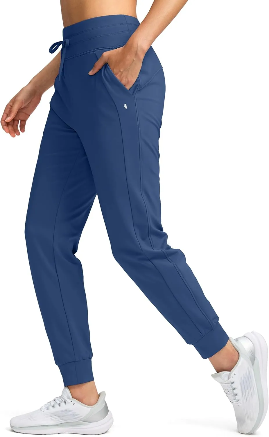 Soothfeel Women's Fleece Lined Joggers Water Resistant High Waisted Sweatpants Winter Warm Thermal Running Hiking Pant Pocket
