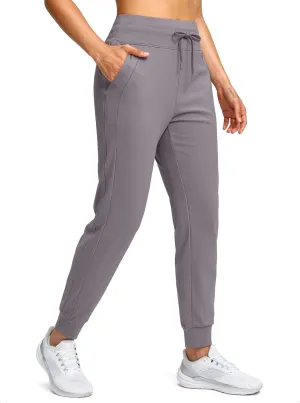 Soothfeel Women's Fleece Lined Joggers Water Resistant High Waisted Sweatpants Winter Warm Thermal Running Hiking Pant Pocket