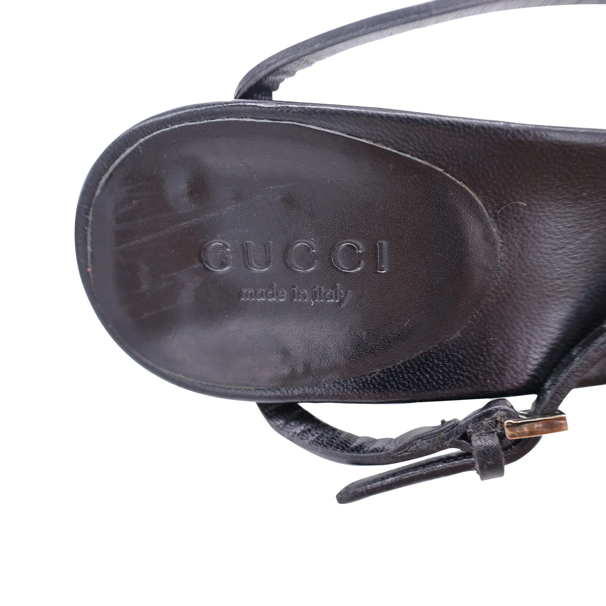 Strappy in Black Efficient shipping Sandals Leather Curated collection Gucci