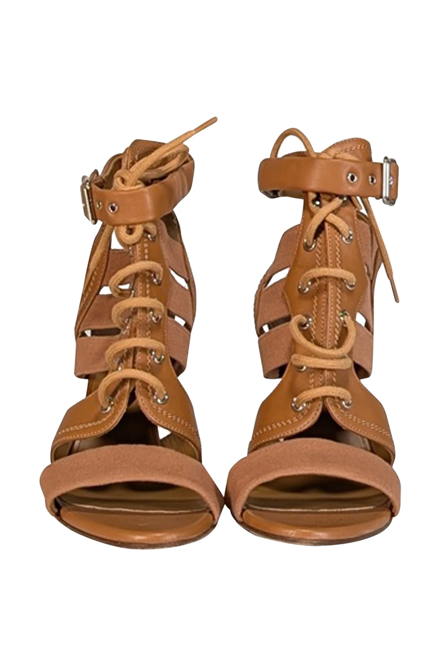 Strappy Student discount Sz & Pumps Open Leather Woven 12 - Toe Chloe Tan Extensive variety