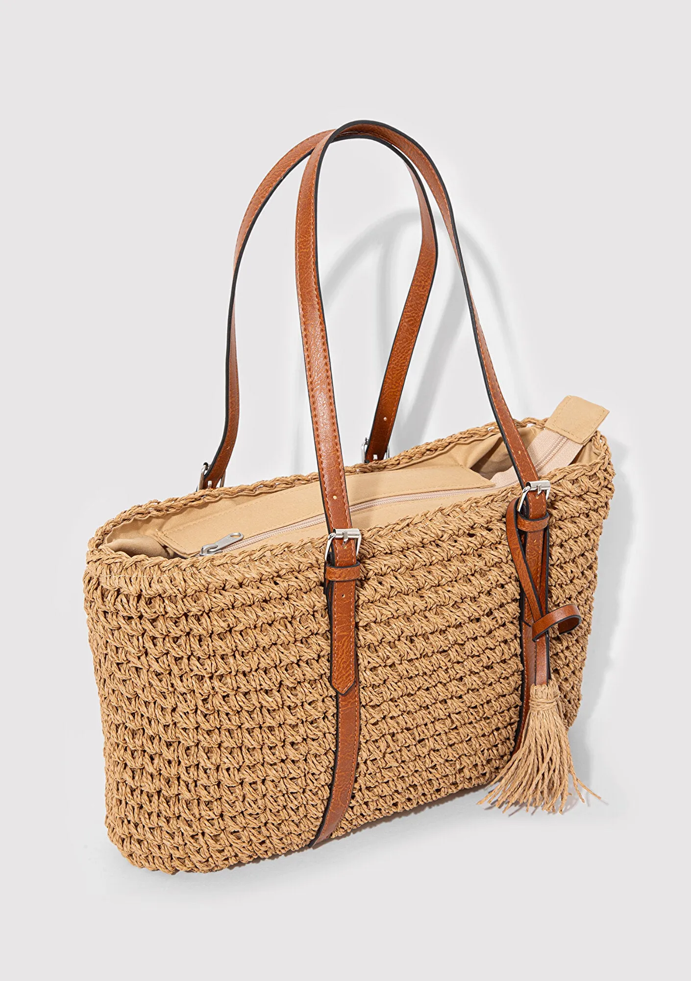 Straw Shoulder Bag