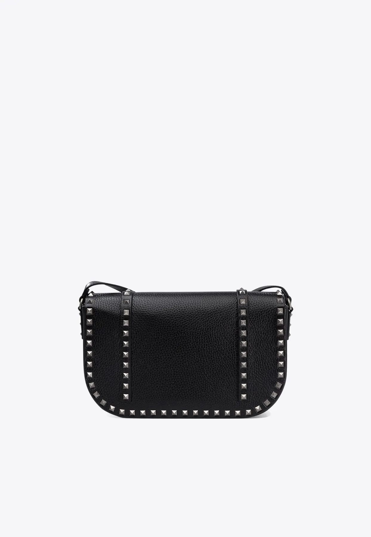 Studded Leather Messenger Bag