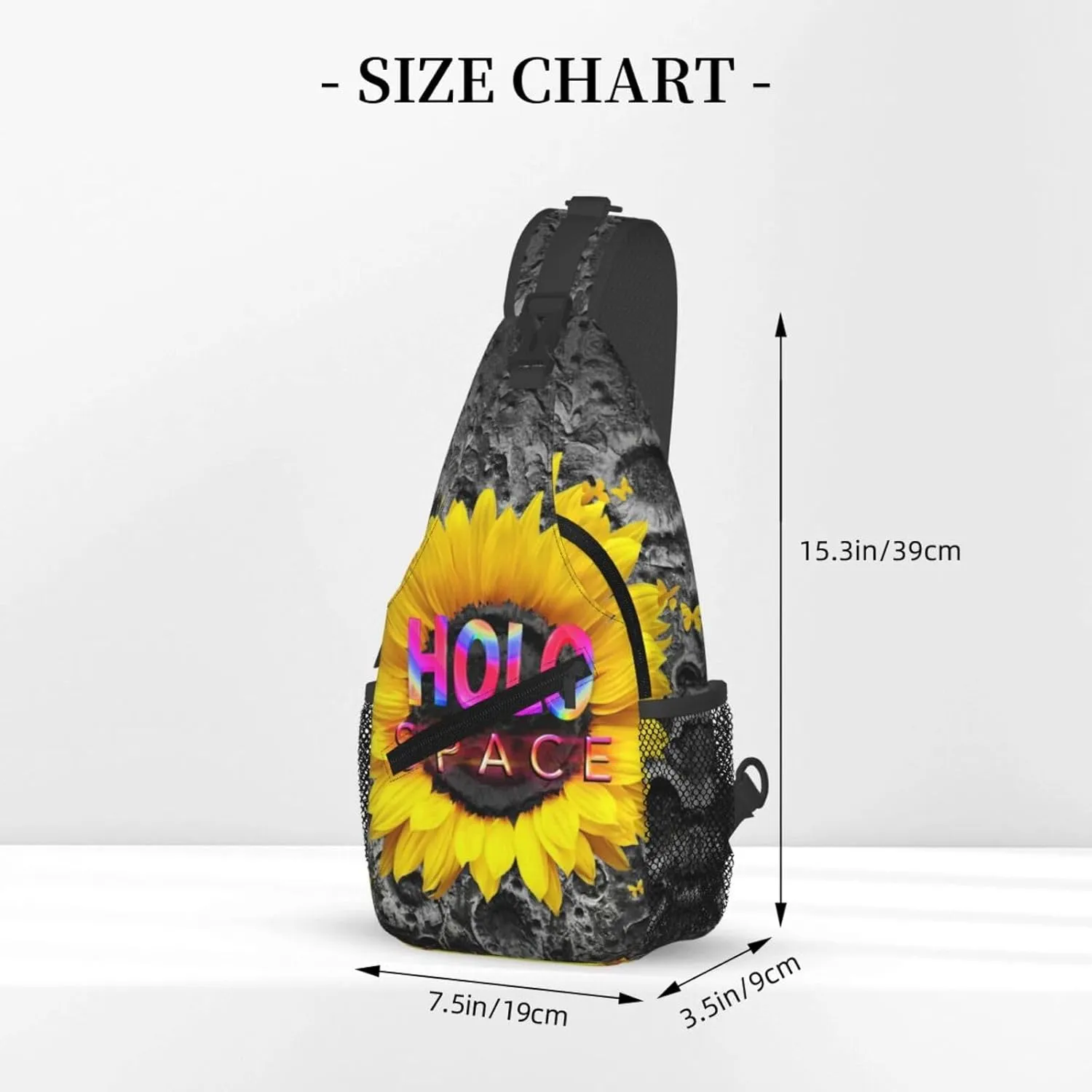 Sunflower Chest Bags Crossbody Sling Bag Shoulder Bag Travel Hiking Daypack For Men Women