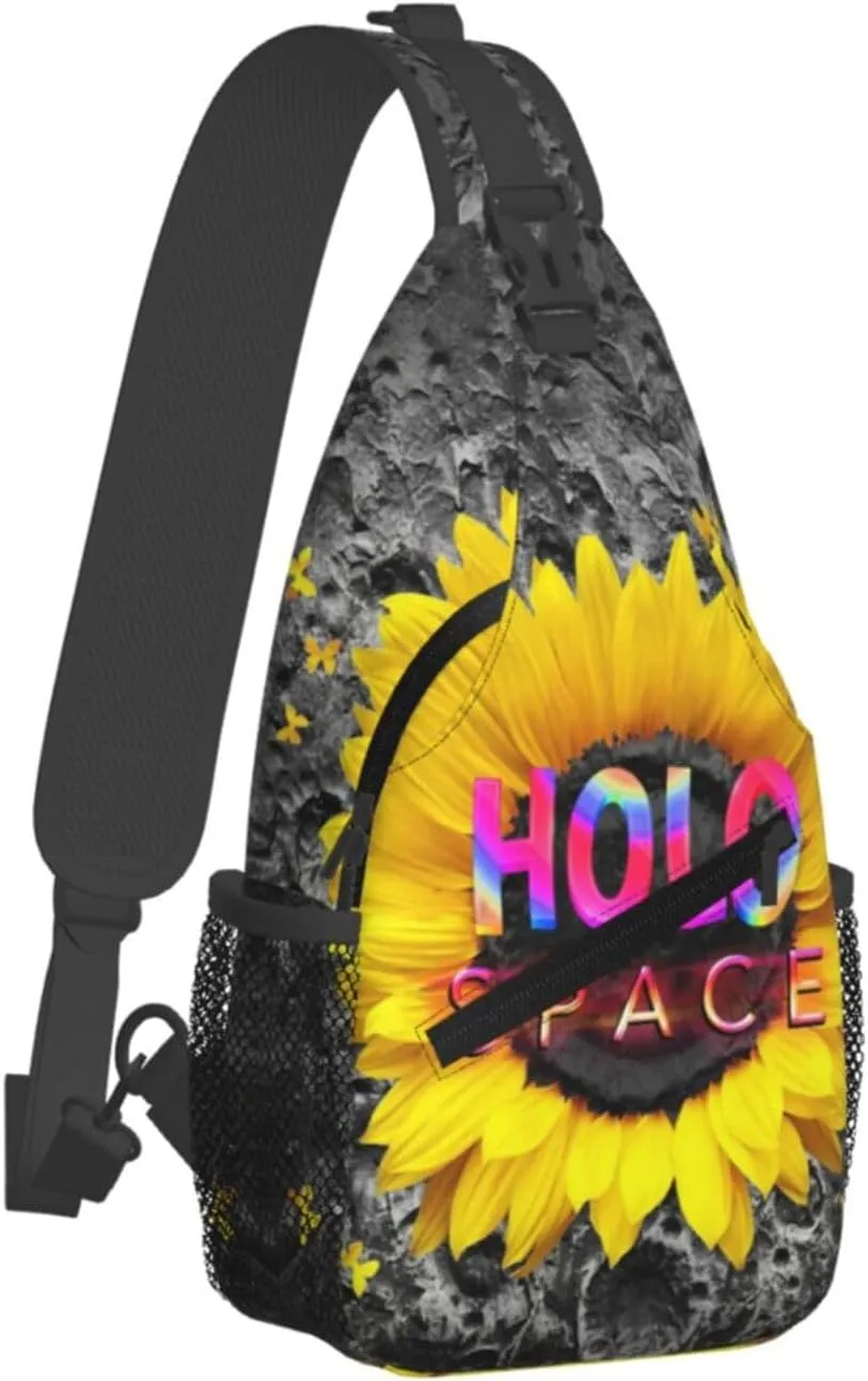 Sunflower Chest Bags Crossbody Sling Bag Shoulder Bag Travel Hiking Daypack For Men Women