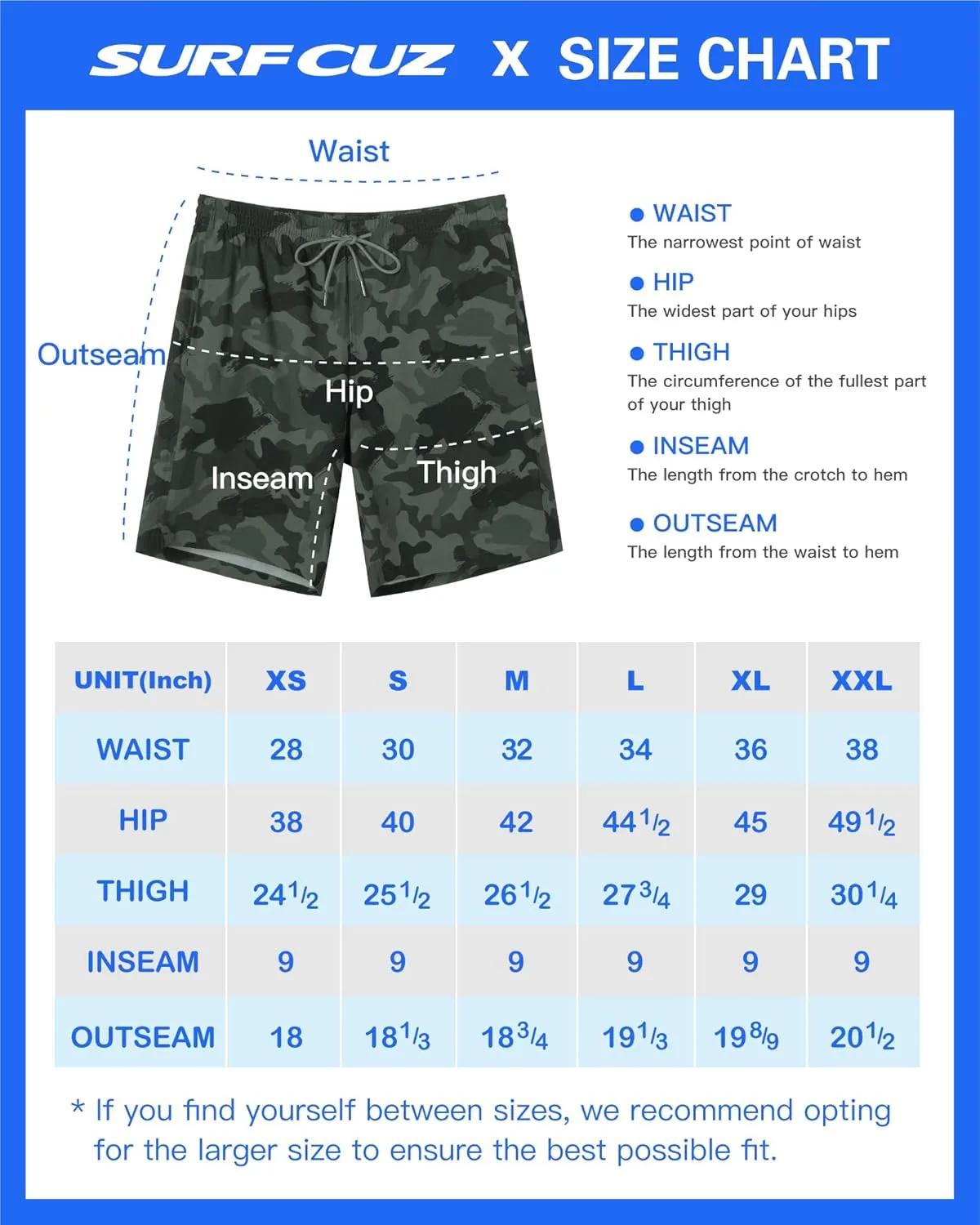 SURF CUZ 9" Mens Swim Trunks with Compression Liner Bathing Suits 2 in 1 Stretch Zipper Pockets Quick Dry