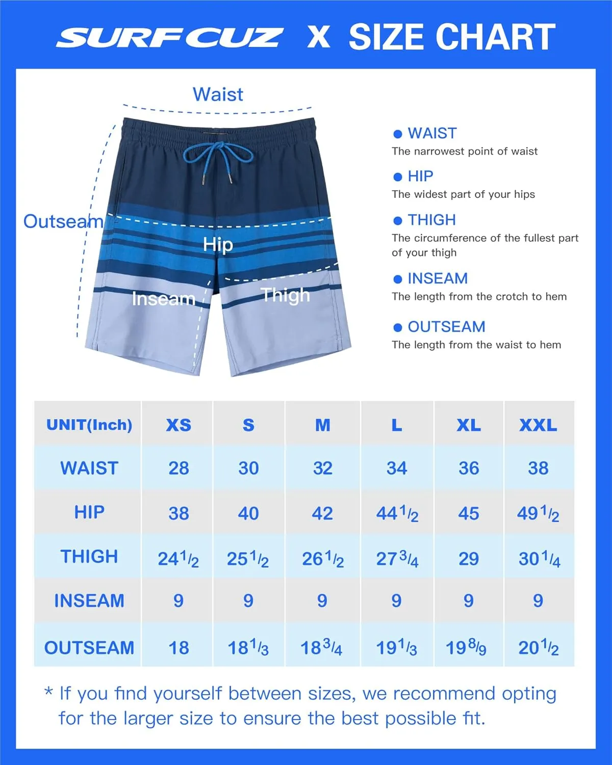 SURF CUZ 9" Mens Swim Trunks with Compression Liner Swimming Shorts 2 in 1 Stretch Quick Dry Zipper Pockets
