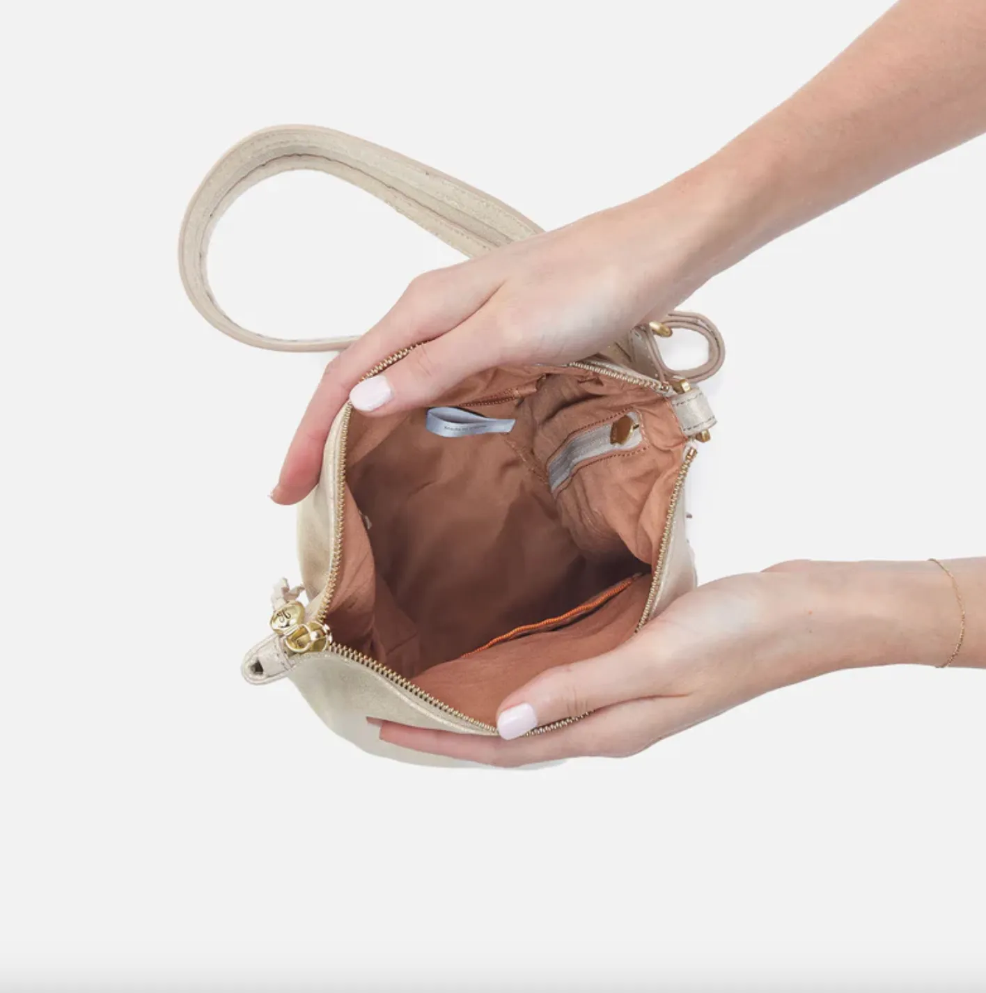 Sway Small Sling | Metallic Leather